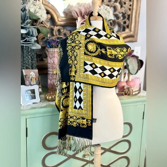 Versace Silk Scarf w Box - Picture 1 of 8